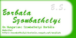 borbala szombathelyi business card