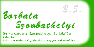 borbala szombathelyi business card